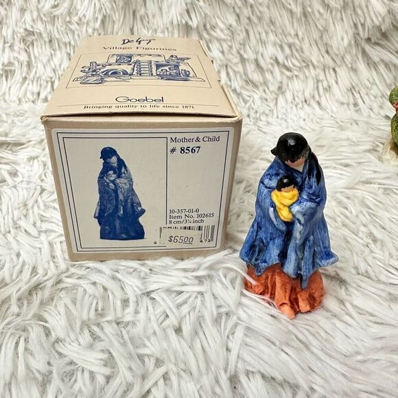 De Grazia x  Goebel Trading Post With 4 Piece‎ Village Figurines Vintage RARE - Picture 8 of 13